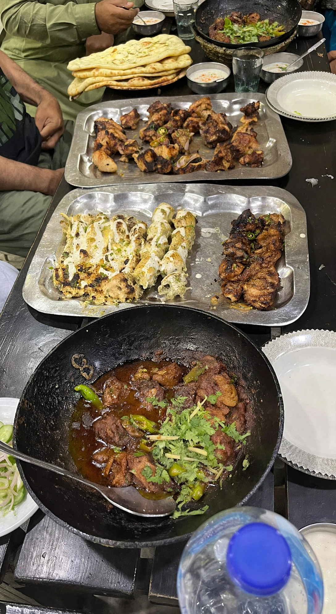 Full dastarkhwan spread — hospitality served with every meal